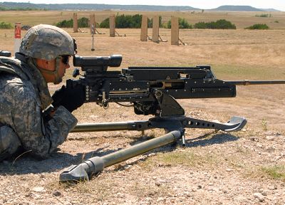 пулемет, военный, люди, Армия США, 0,50 кал, стрелок, браунинг м2 - обои на рабочий стол
