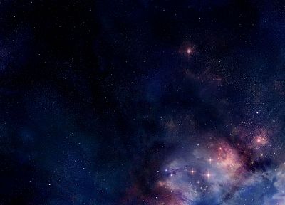 космическое пространство, звезды, туманности - оригинальные обои рабочего стола