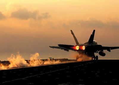 самолет, военный, военно-морской флот, транспортные средства, F- 18 Hornet, бойцы - случайные обои для рабочего стола