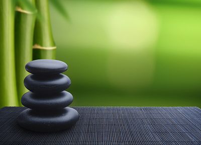 Япония, бамбук, скалы, дзен, баланс - случайные обои для рабочего стола