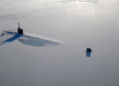 лед, ВМС США, подводная лодка, арктический - случайные обои для рабочего стола