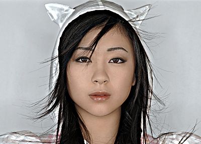 девушки, Utada Hikaru, кошачьи уши - случайные обои для рабочего стола