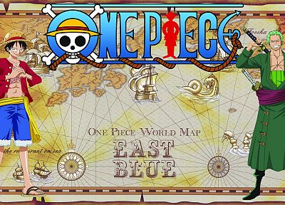 One Piece ( аниме ), Roronoa Зоро, Обезьяна D Луффи - обои на рабочий стол