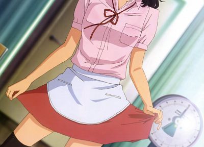 короткие волосы, Amagami СС, Tanamachi Каору, аниме девушки, черные волосы - копия обоев рабочего стола