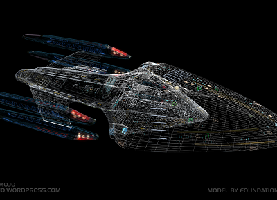 звездный путь, космические корабли, транспортные средства, каркасный, USS Прометей - похожие обои для рабочего стола