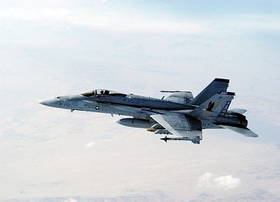 самолет, военный, самолеты, транспортные средства, F- 18 Hornet, реактивный самолет, AIM - 9 - случайные обои для рабочего стола