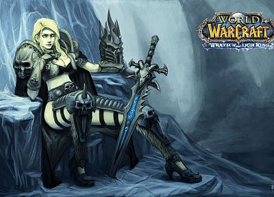Мир Warcraft, Король-лич, Высших Эльфов - обои на рабочий стол