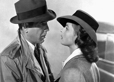 Хамфри Богарт, оттенки серого, Касабланка - случайные обои для рабочего стола