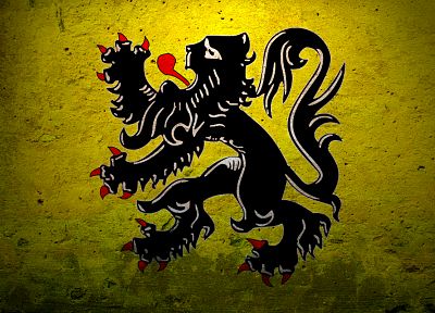 флаги, Бельгия, львы, Фландрия - случайные обои для рабочего стола