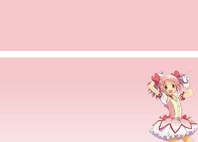 ленты, розовые волосы, Mahou Shoujo Мадока Magica, Канаме Мадока, аниме, аниме девушки - похожие обои для рабочего стола
