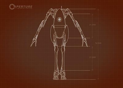 роботы, Portal 2 - копия обоев рабочего стола