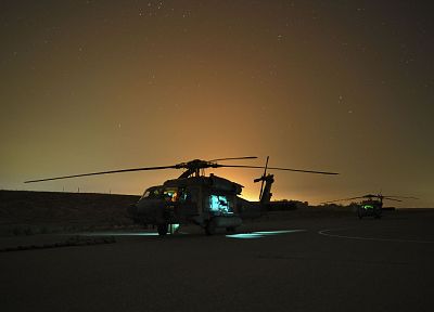 черный цвет, ночь, военный, вертолеты, Сикорский, ястреб, Афганистан, транспортные средства, UH - 60 Black Hawk, Sea Hawk - похожие обои для рабочего стола