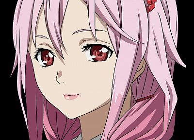 векторные рисунки, розовые волосы, красные глаза, аниме девушки, Guilty Crown, Yuzuriha Inori - случайные обои для рабочего стола
