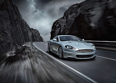 горы, автомобили, Астон Мартин, серый, дороги, транспортные средства, Aston Martin DBS - случайные обои для рабочего стола