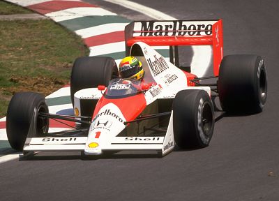 автомобили, Формула 1, транспортные средства, Айртон Сенна, McLaren, Marlboro, 1989 - обои на рабочий стол