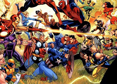 Железный Человек, Человек-паук, Капитан Америка, уроженец штата Мичиган, феникс, Iron Fist, Марвел комиксы, Hawkeye, Люк Кейдж, Женщина-Паук, Секретное вторжение - похожие обои для рабочего стола