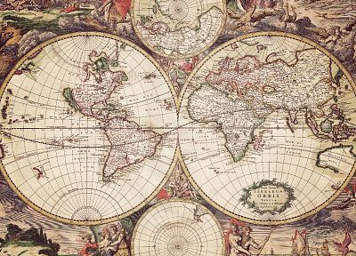 карты, карта мира, старая карта, картография - копия обоев рабочего стола