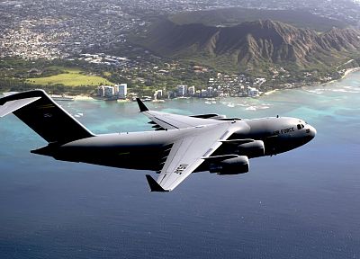 самолет, военный, самолеты, C- 17 Globemaster - похожие обои для рабочего стола