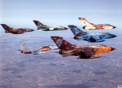 самолет, Торнадо, ВВС Германии, Panavia Tornado, НАТО Tiger Знакомства - случайные обои для рабочего стола