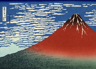 Гора Фудзи, произведение искусства, Кацусика Хокусай, Тридцать шесть видов горы Фудзи - обои на рабочий стол