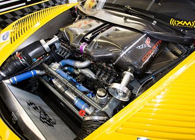 Chevrolet Corvette, блок двигателя - случайные обои для рабочего стола
