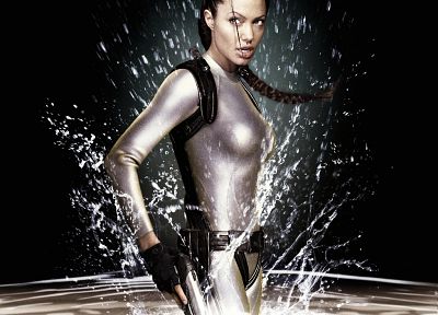 Анджелина Джоли, Tomb Raider, Лара Крофт, произведение искусства - копия обоев рабочего стола