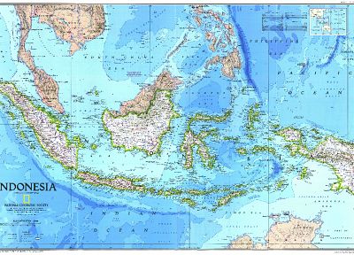 Индонезия, карты - обои на рабочий стол