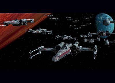 Звездные Войны, космические корабли, X - Wing, транспортные средства - обои на рабочий стол