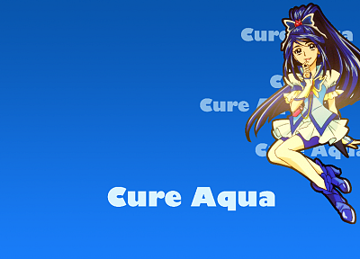 Pretty Cure, простой фон, Лечение Аква - случайные обои для рабочего стола