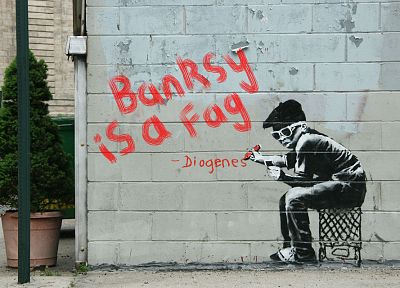 цитаты, граффити, Бэнкси - случайные обои для рабочего стола