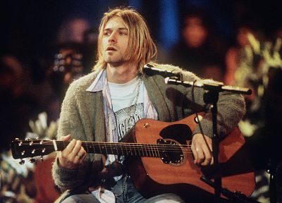 музыка, Nirvana, Курт Кобейн, MTV, гитары, музыкальные группы - обои на рабочий стол