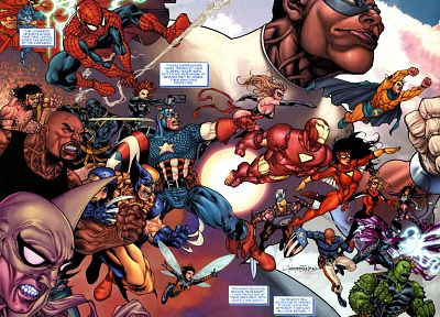Железный Человек, Человек-паук, Капитан Америка, уроженец штата Мичиган, Марвел комиксы - обои на рабочий стол