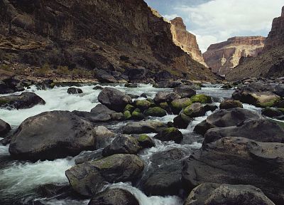 скалы, Гранд-Каньон, реки, Национальный парк - обои на рабочий стол