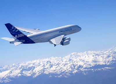 самолет, Airbus A380-800 - копия обоев рабочего стола