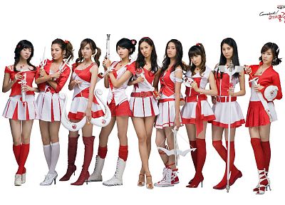 девушки, Girls Generation SNSD (Сонёсидэ), знаменитости, высокие каблуки, корейский - случайные обои для рабочего стола