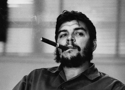 Че, Коммунистическая, оттенки серого, Че Гевара, сигары - обои на рабочий стол