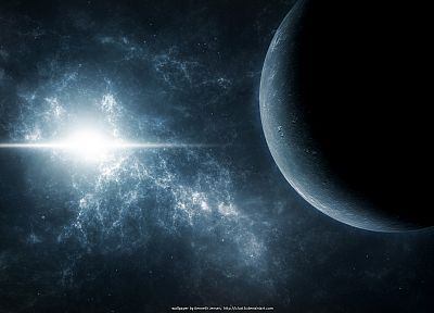 космическое пространство, звезды, планеты - оригинальные обои рабочего стола