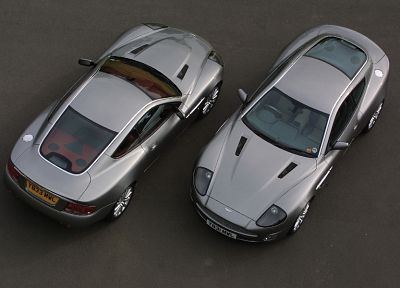 автомобили, Aston Martin V12 Vanquish, вид сверху - случайные обои для рабочего стола