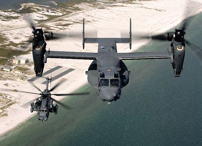 самолет, военный, вертолеты, транспортные средства, V - 22 Osprey, MH - 53 Pave Low - случайные обои для рабочего стола