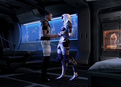 Нормандия, Mass Effect, Масс Эффект 2, Mass Effect 3, Командор Шепард, кварианец, Тали Цора нар Rayya - копия обоев рабочего стола