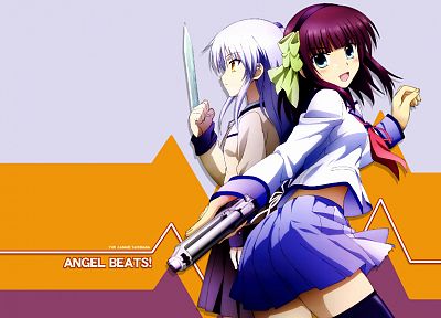 Angel Beats!, Tachibana Kanade, Накамура Юрий, аниме девушки - похожие обои для рабочего стола