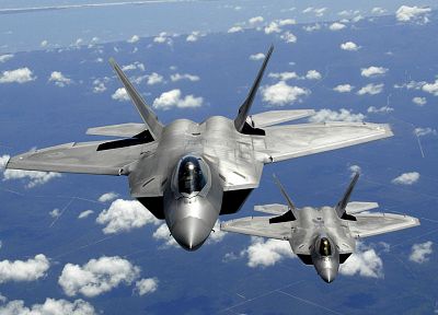самолет, военный, F-22 Raptor, самолеты, транспортные средства - случайные обои для рабочего стола