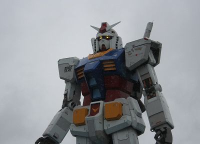 Токио, Gundam, роботы, сражения - похожие обои для рабочего стола