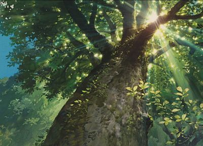 деревья, солнечный свет, Не Karigurashi не Arrietty, Тайный мир Arrietty - обои на рабочий стол