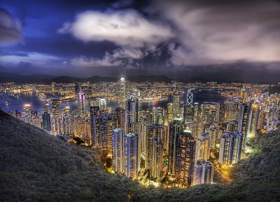 города, здания, Гонконг, HDR фотографии - обои на рабочий стол