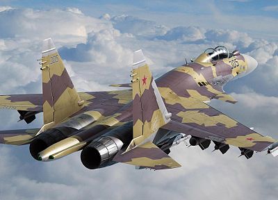 самолет, самолеты, транспортные средства, Су-27 Flanker - случайные обои для рабочего стола