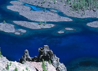 Орегон, Национальный парк, озеро кратера - копия обоев рабочего стола