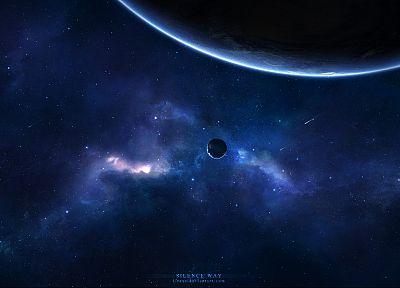 космическое пространство, звезды, планеты, туманности - обои на рабочий стол