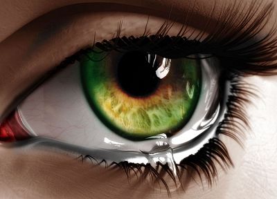 зеленый, девушки, глаза, компьютерная графика, зеленые глаза - случайные обои для рабочего стола