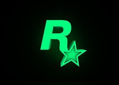 Rockstar Games, логотипы, простой фон - обои на рабочий стол